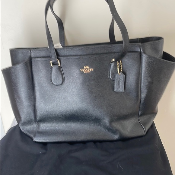 Coach Black Tote with Winged Silhouette - Picture 1 of 6
